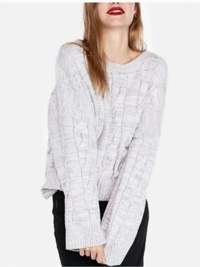 EXPRESS Cable Knit Soft Oversized Sweater Size M